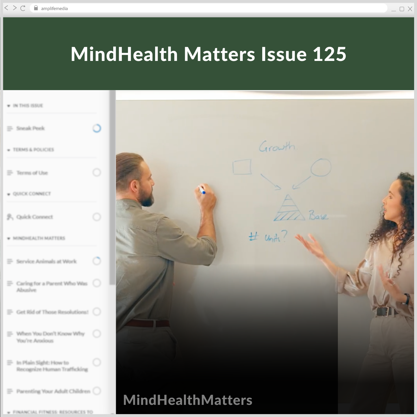 Subscription to Wellbeing Media: MindHealth Matters 125