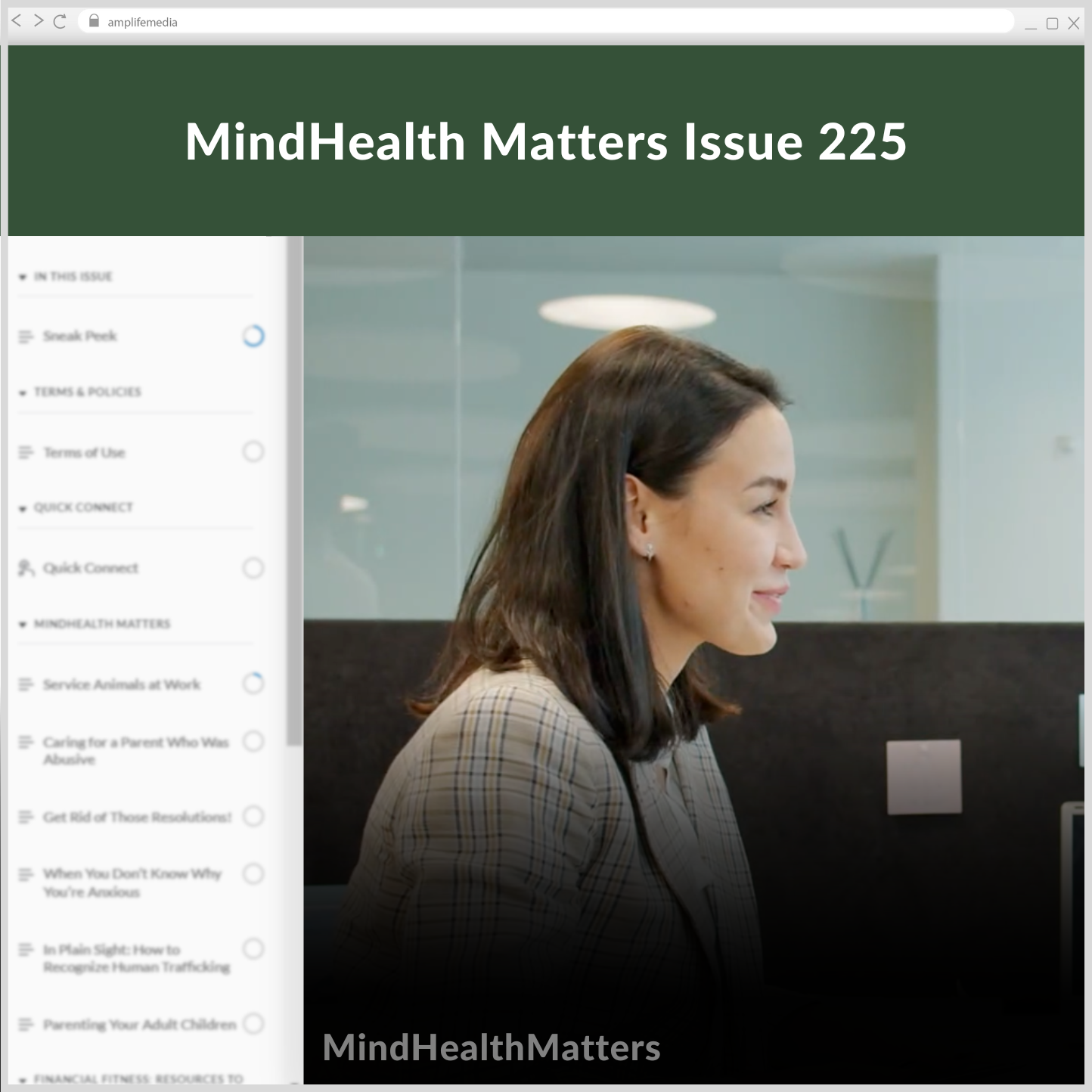 Subscription to Wellbeing Media: MindHealth Matters 225