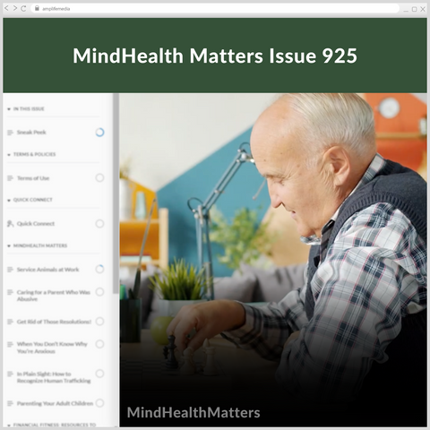 Subscription to Wellbeing Media: MindHealth Matters 925