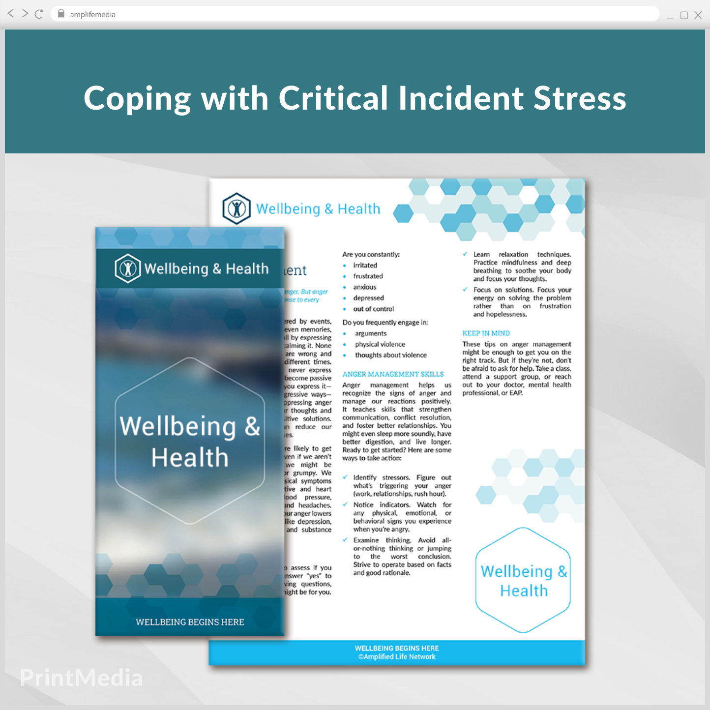 Subscription to Wellbeing Media: Coping with Critical Incident Stress PrintMedia 522