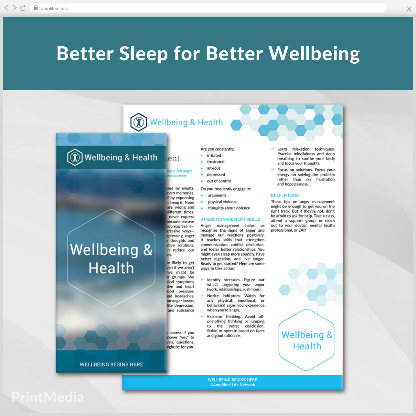 Subscription to Wellbeing Media: Better Sleep for Better Wellbeing PrintMedia 822
