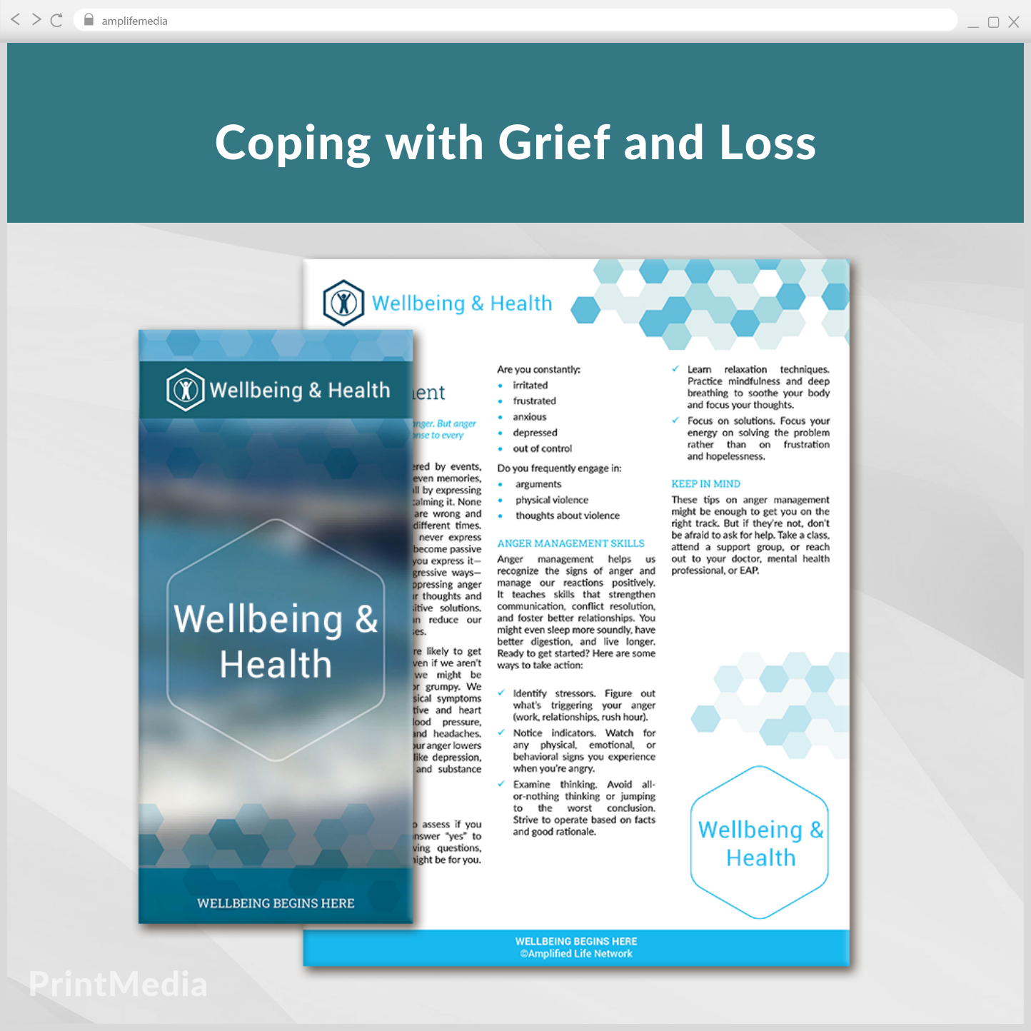 Subscription to Wellbeing Media: Coping with Grief and Loss PrintMedia 921