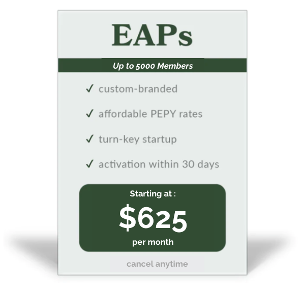 Monthly Wellbeing Media Subscription for EAPs with up to 5000 Members